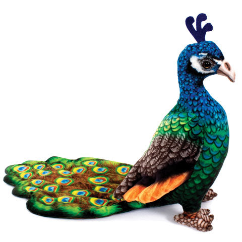 real-planet-blue-peacock-realistic-plush-stuffed-animal-real-planet
