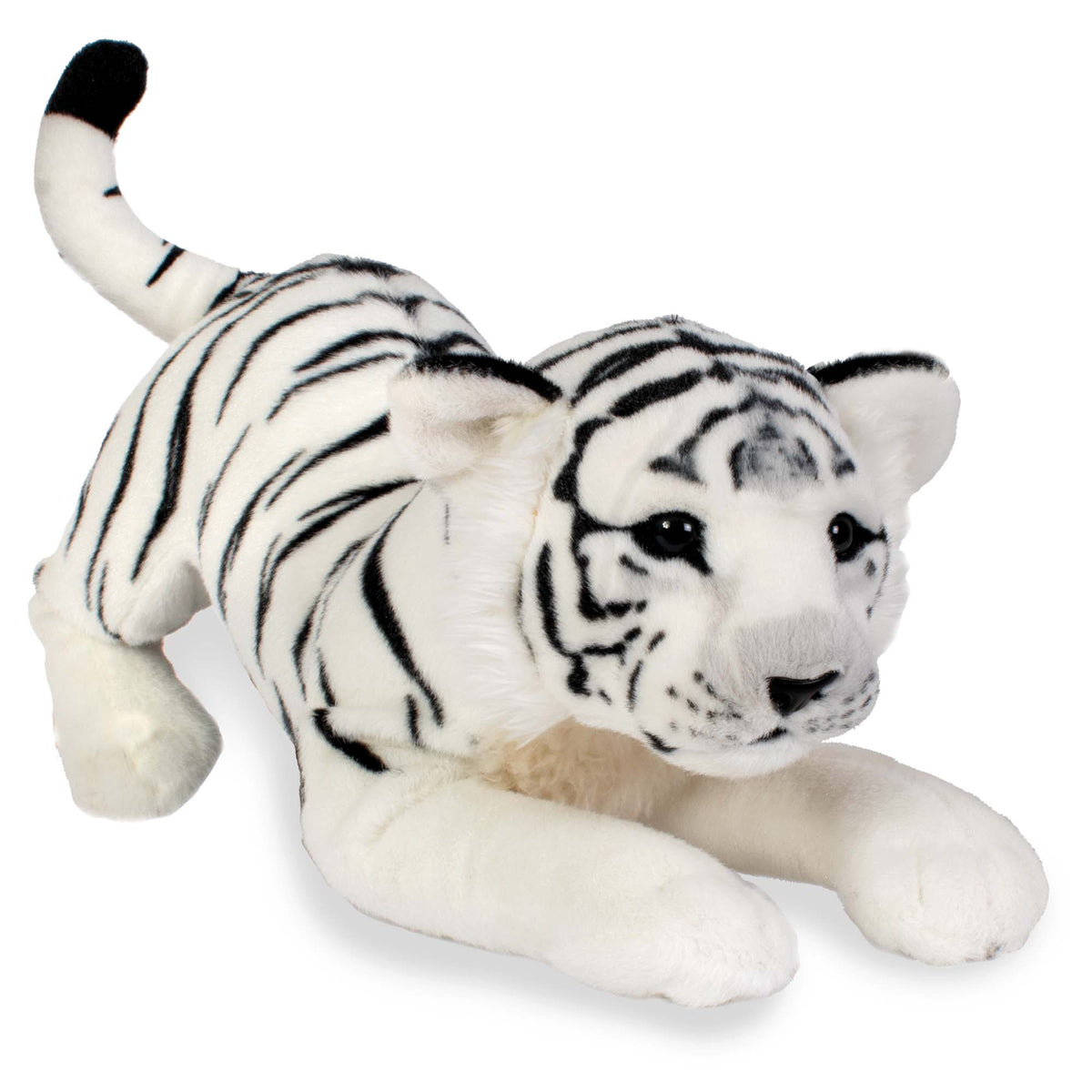 Real Planet™ White Tiger Cub Realistic Plush Stuffed Animal – Real 