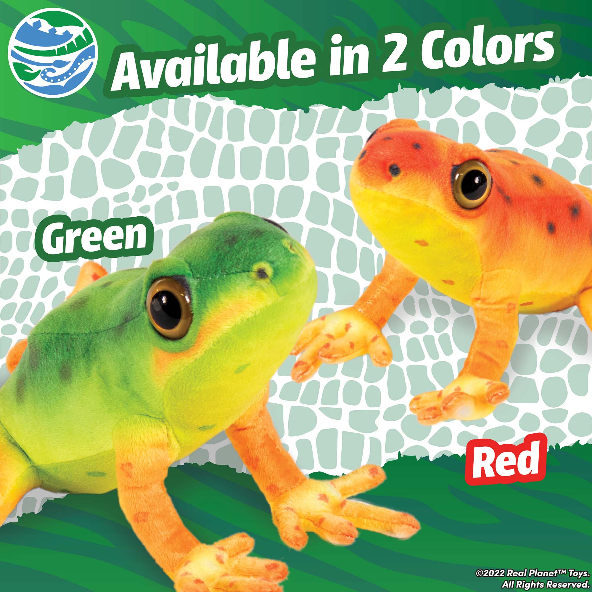 Real Planet™ Polka Dot Red Arrow Poison Frog Realistic Plush Stuffed A ...