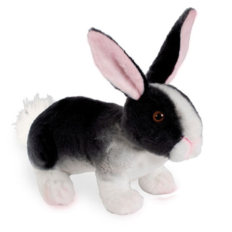 Stuffed Black Rabbit Real Planet™ Black Rabbit Realistic Plush Stuffed Animal – Real Planet ...