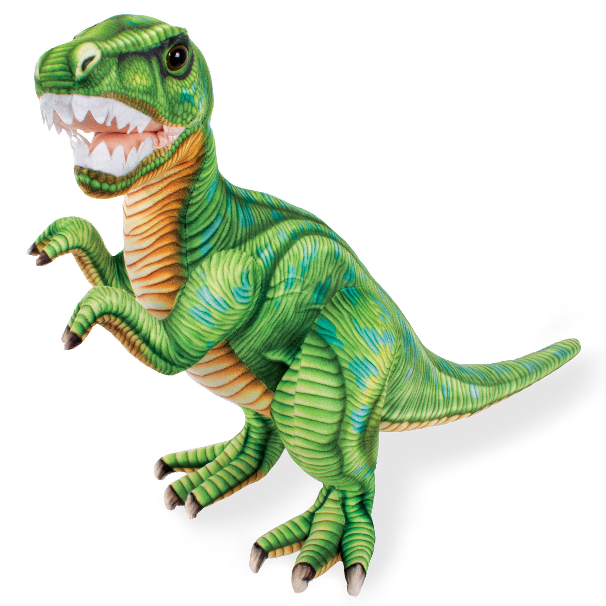 Real Planet™ Green Tyrannosaurus Rex Realistic Plush Stuffed
